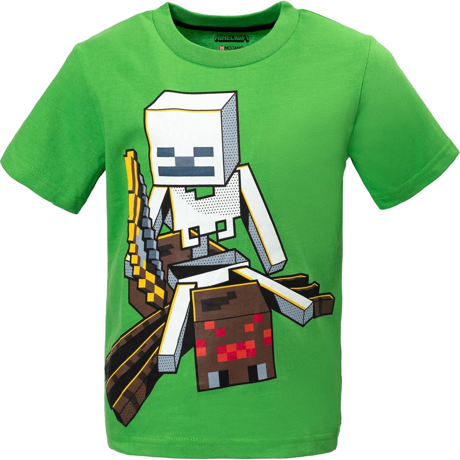 Camisetas Minecraft Mobs 3 Pack Niños Unisex - Algodón 60%