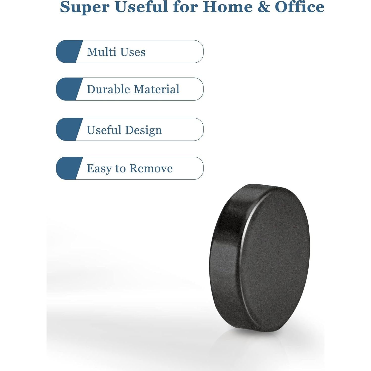 Imanes de Neodimio SMARTAKE 45 Pcs Redondos Negros