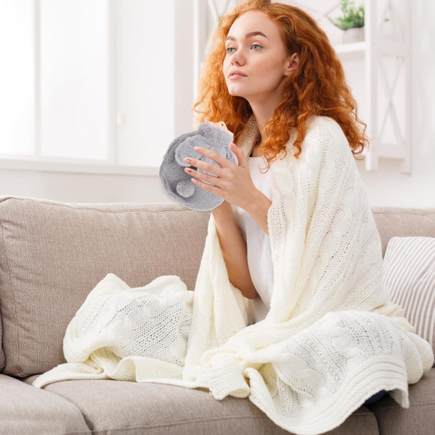 Botella de Agua Caliente Toyvian 300ml Conejito Felpa