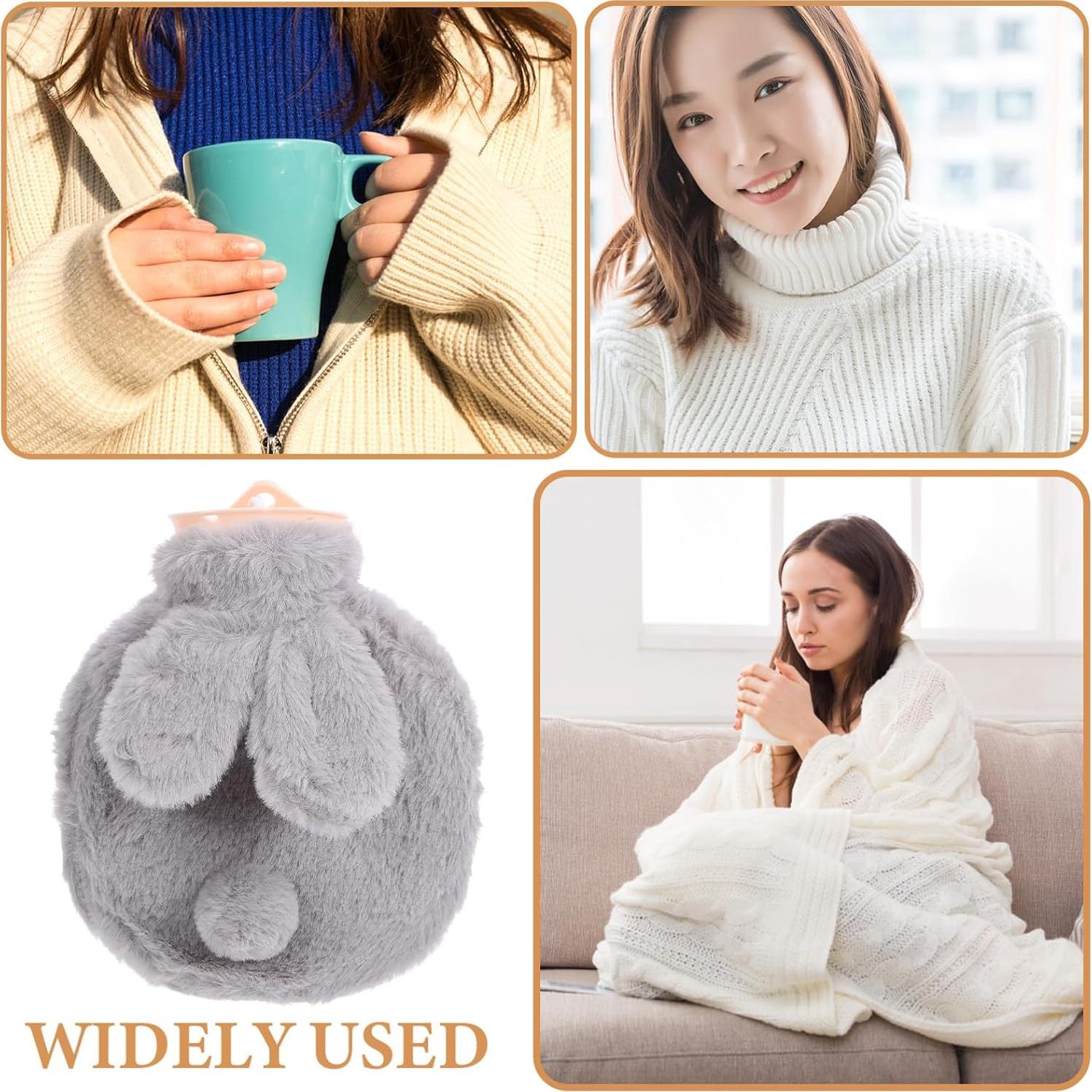 Botella de Agua Caliente Toyvian 300ml Conejito Felpa