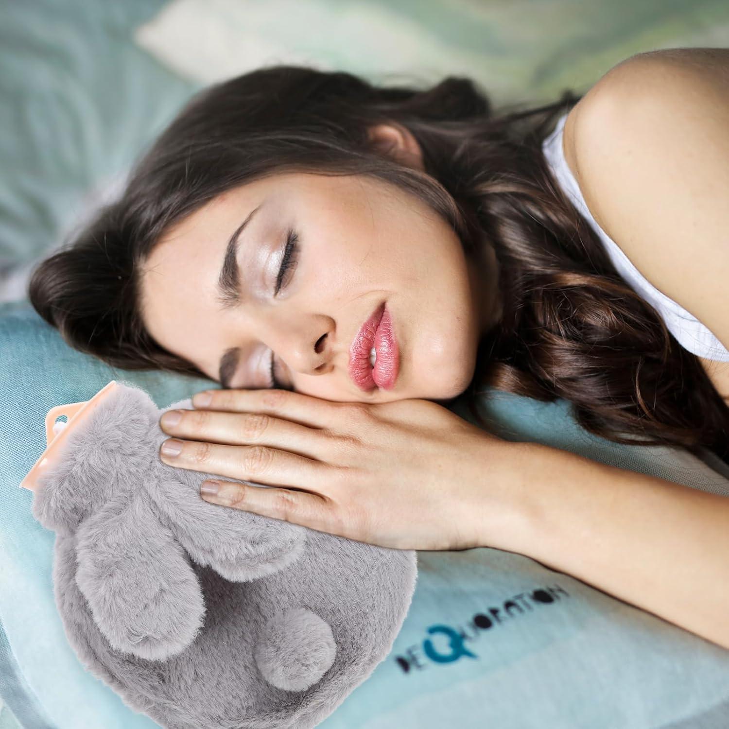 Botella de Agua Caliente Toyvian 300ml Conejito Felpa