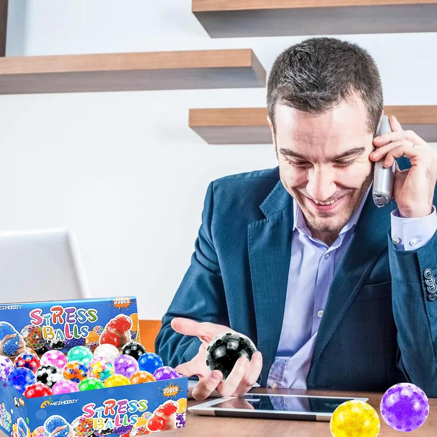 Pelotas Antiestrés Suaves MEZHOBBY - 35 Unidades 10.3 cm