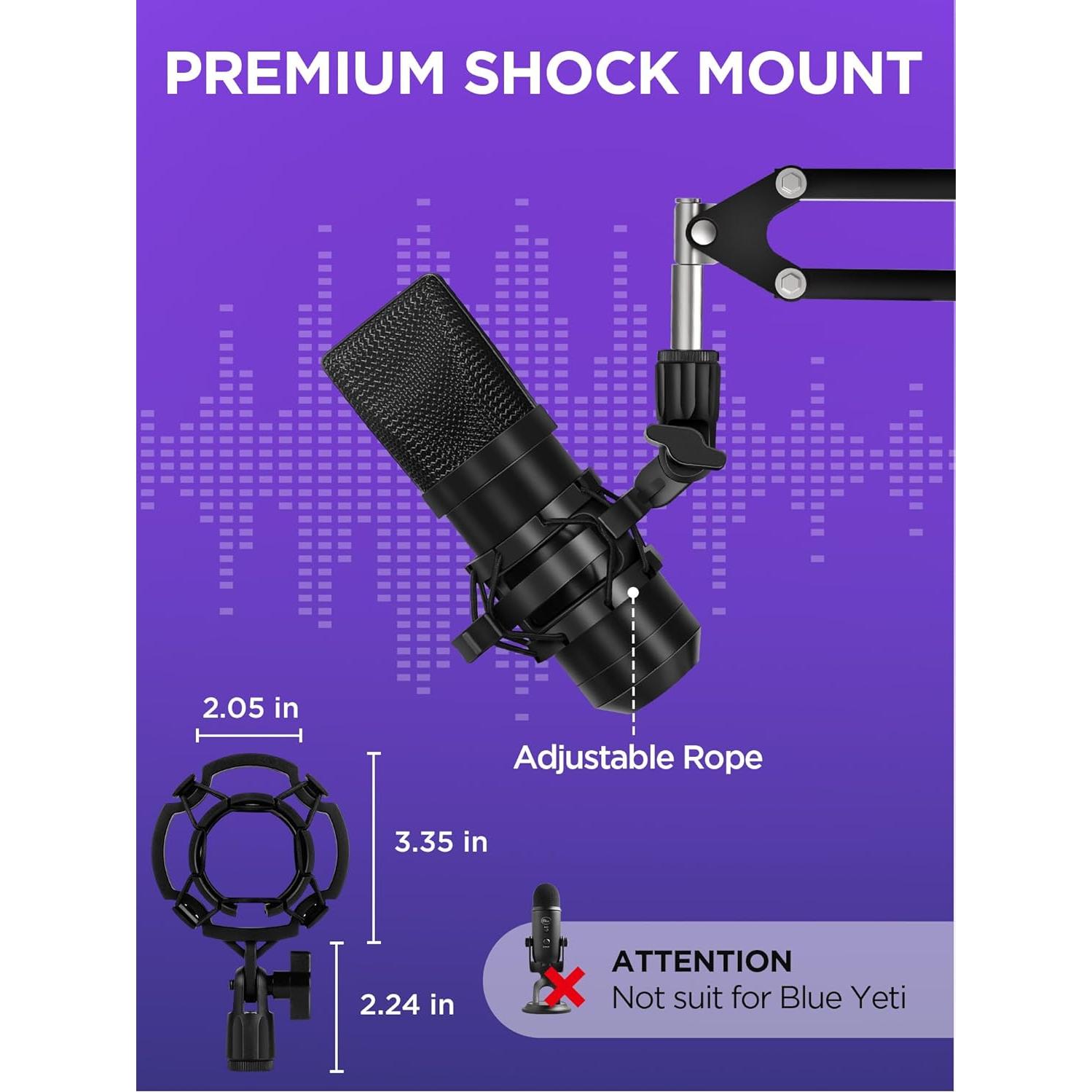 Soporte de Micrófono InnoGear Mediano con Filtro Antipop