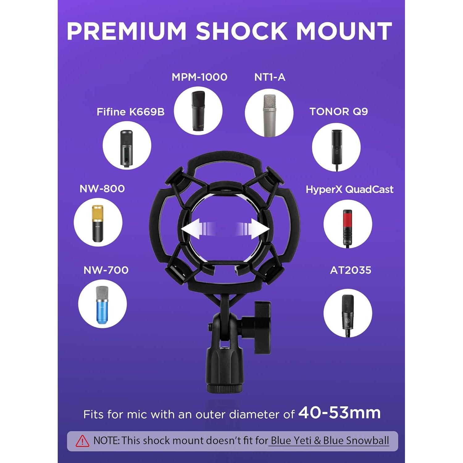 Soporte de Micrófono InnoGear Mediano con Filtro Antipop