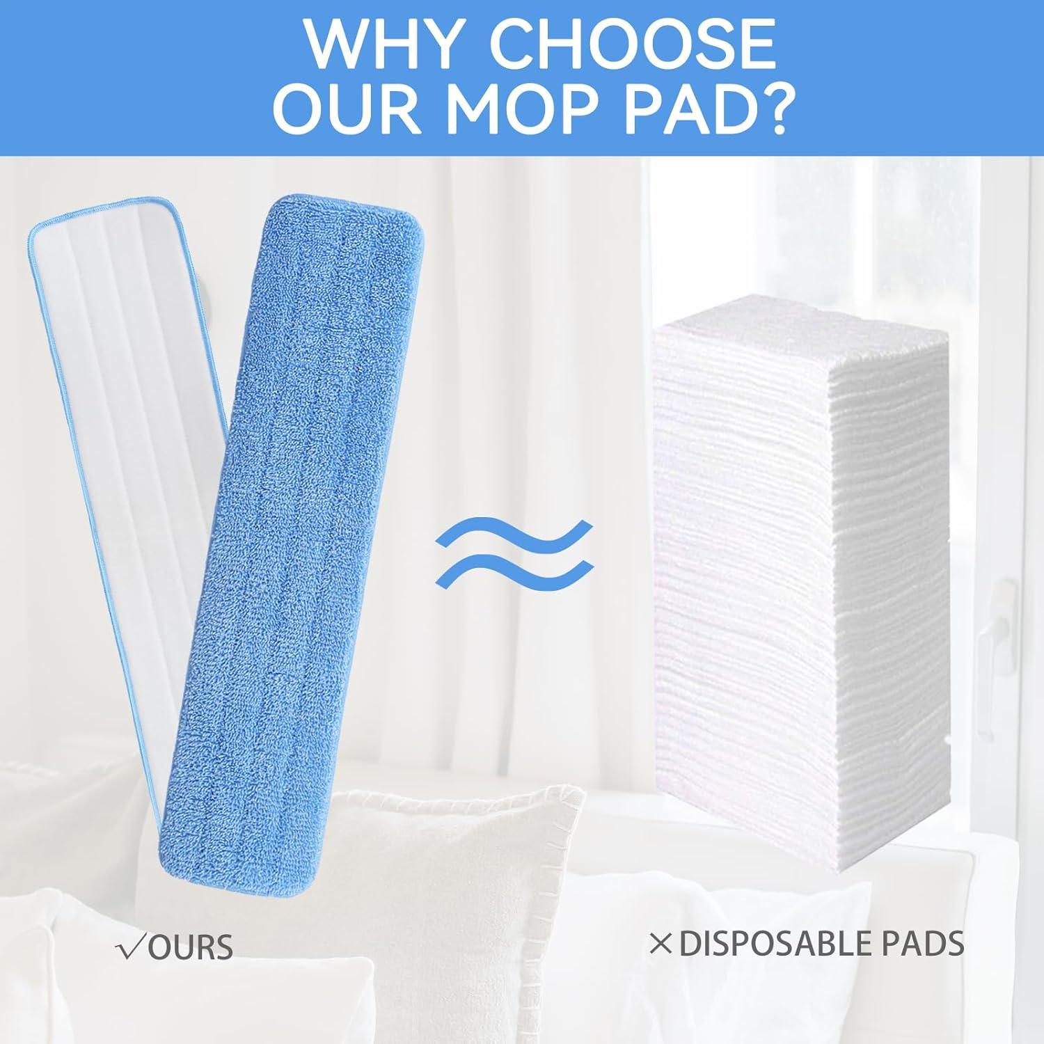 Pad de Microfibra de Reemplazo Beilan 24" - Paquete de 8 Recargas