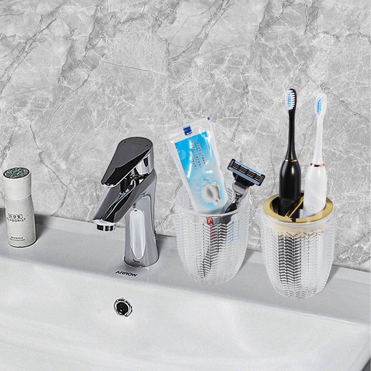 Soportes de Cepillos de Dientes de Vidrio Tonxus - Juego de 2