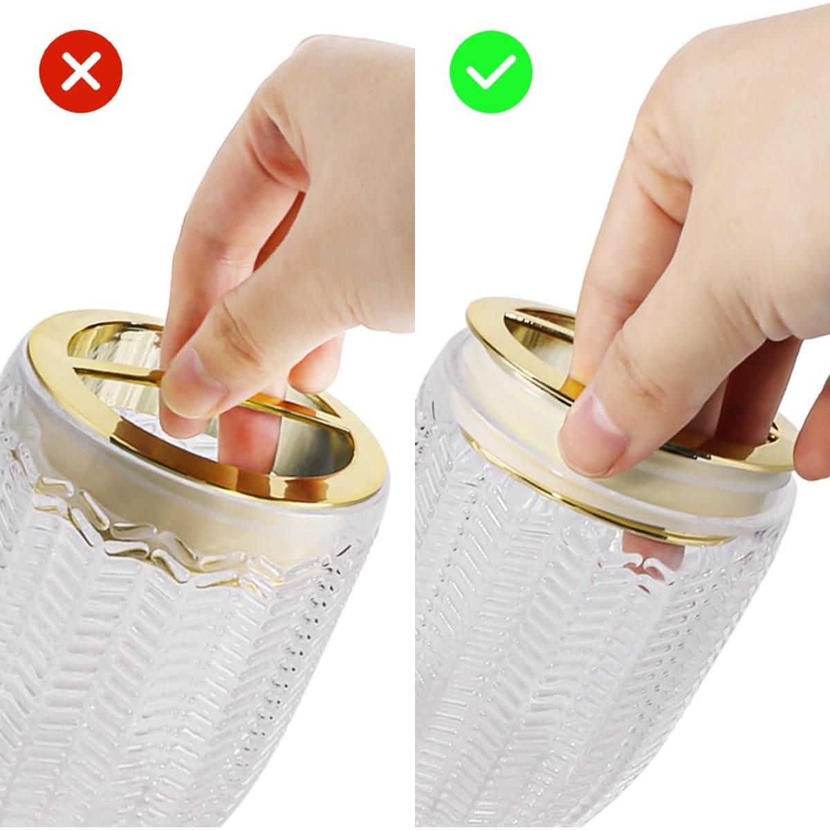 Soportes de Cepillos de Dientes de Vidrio Tonxus - Juego de 2