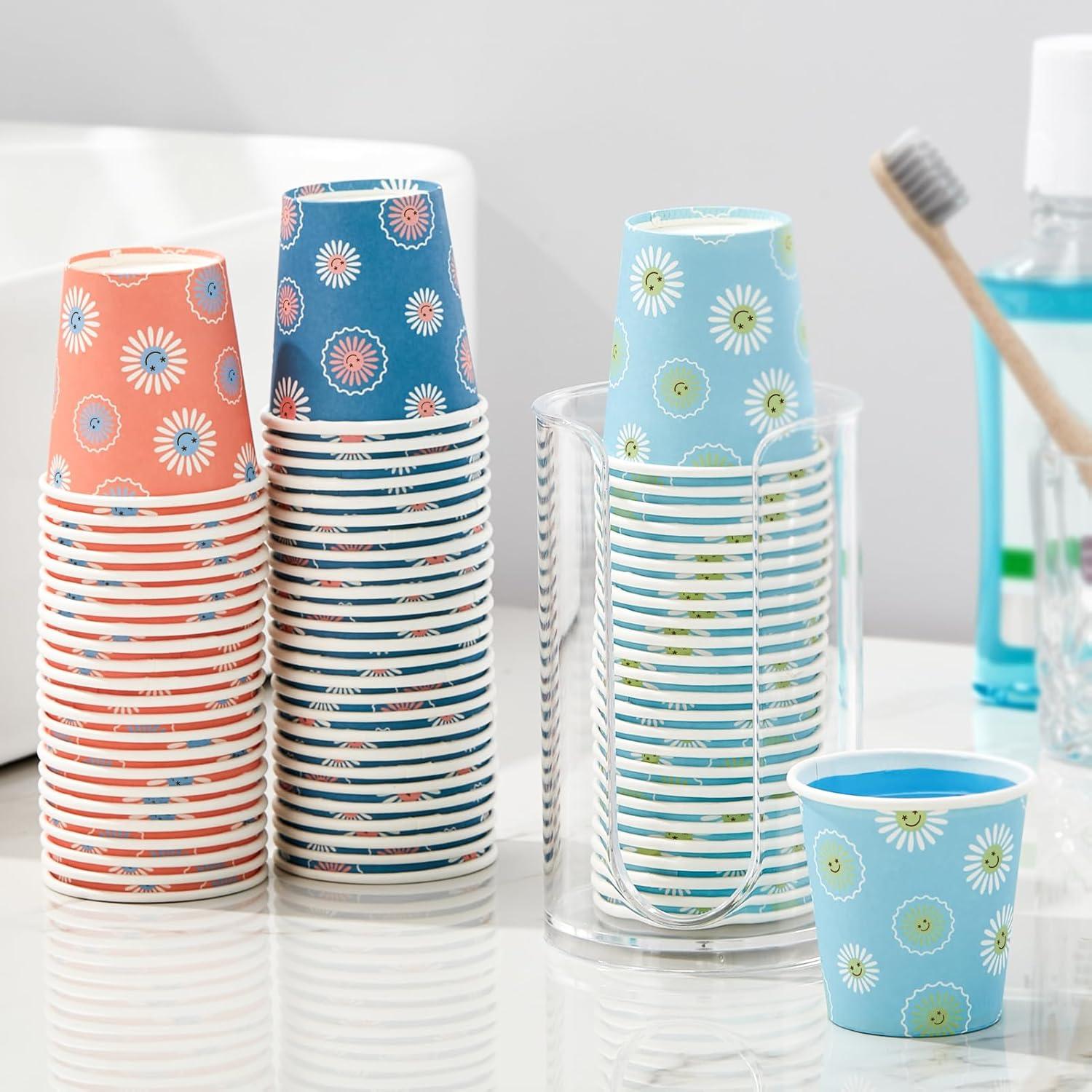 Vasos de Papel Desechables SIUQ 3 oz - Paquete 1200 Unidades