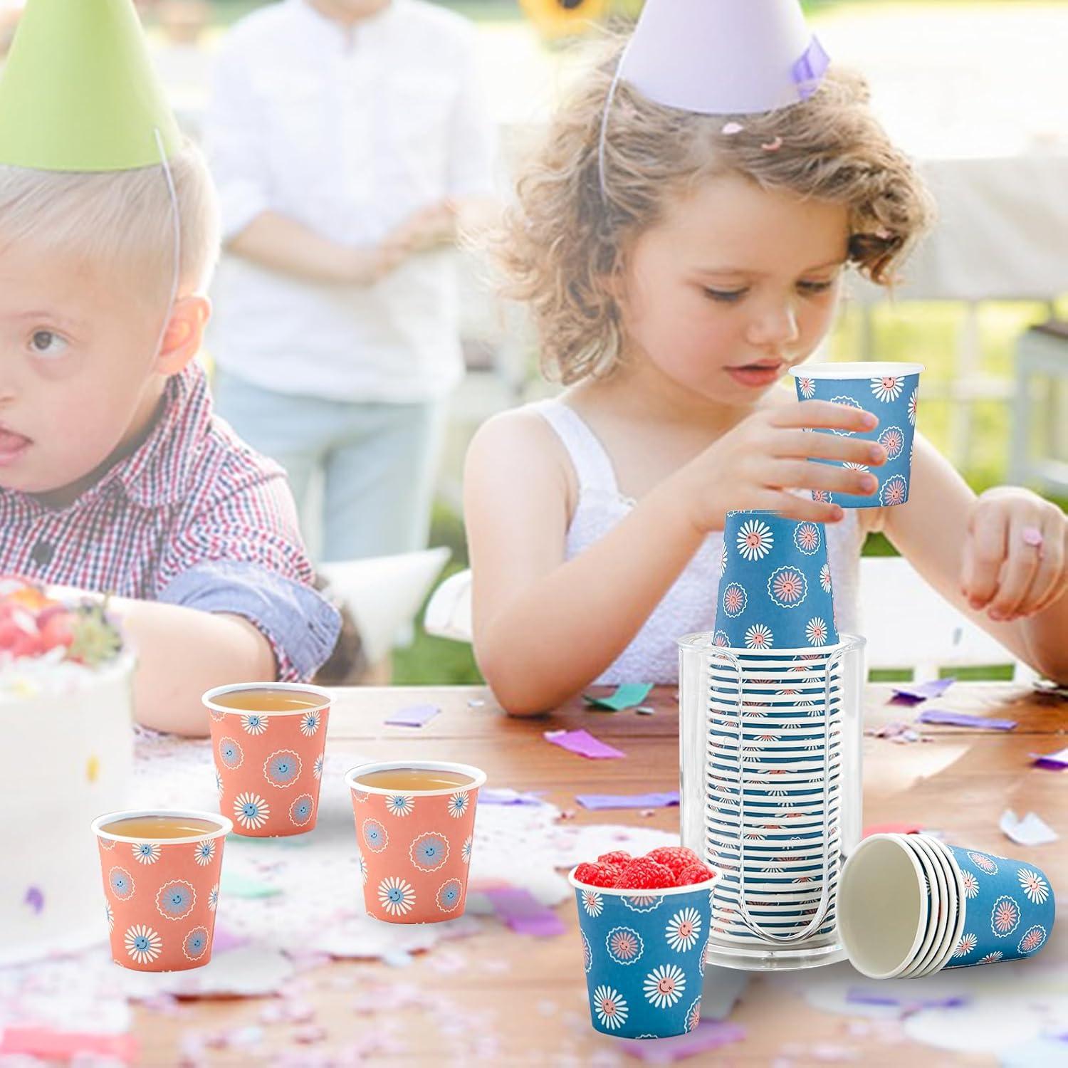 Vasos de Papel Desechables SIUQ 3 oz - Paquete 1200 Unidades