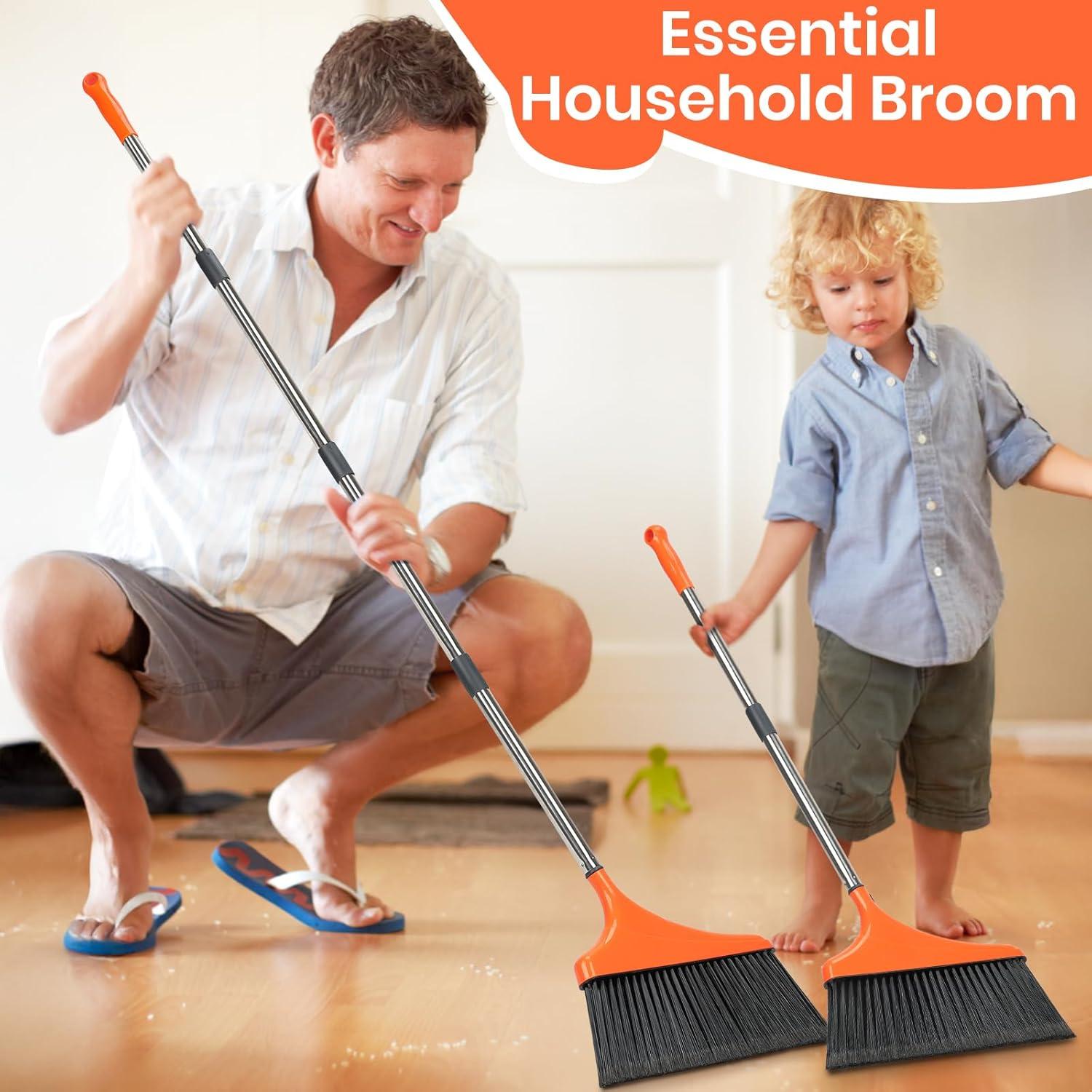 Escoba de Ángulo REEWII 30.48 cm con Mango Ajustable 130.81 cm