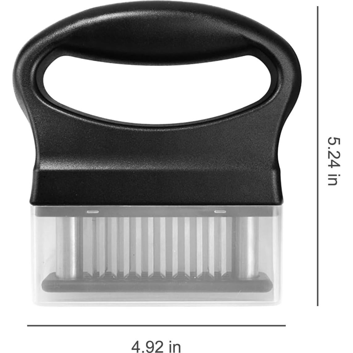 Ablandador de Carne Dorscript Negro 48 Cuchillas Acero Inoxidable