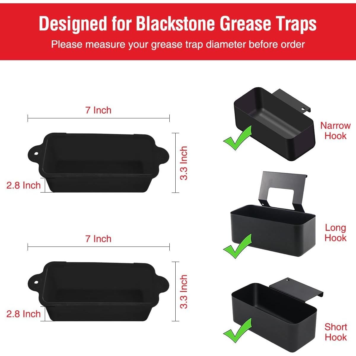Forros de Silicona para Tazas de Grasa Blackstone - 2 Piezas