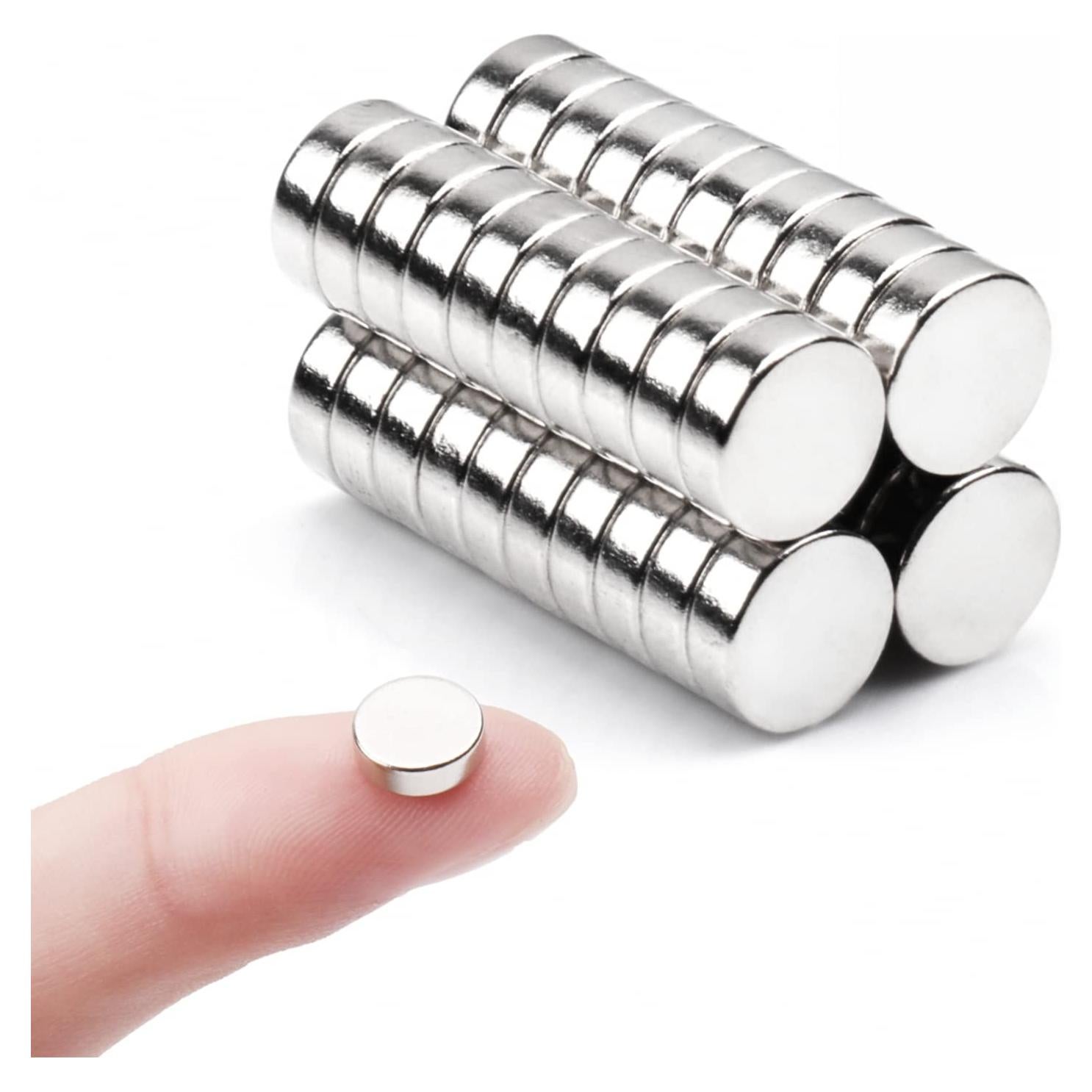 40 Imanes Redondos Deryun 8x2.7mm para Oficina y Manualidades