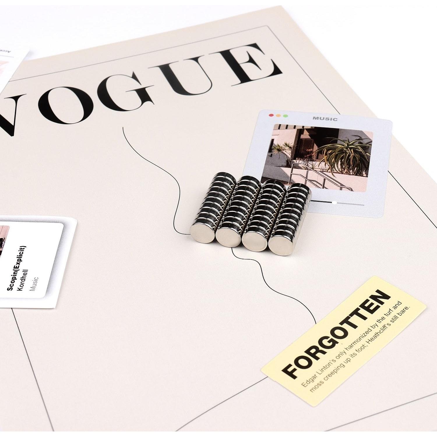 40 Imanes Redondos Deryun 8x2.7mm para Oficina y Manualidades