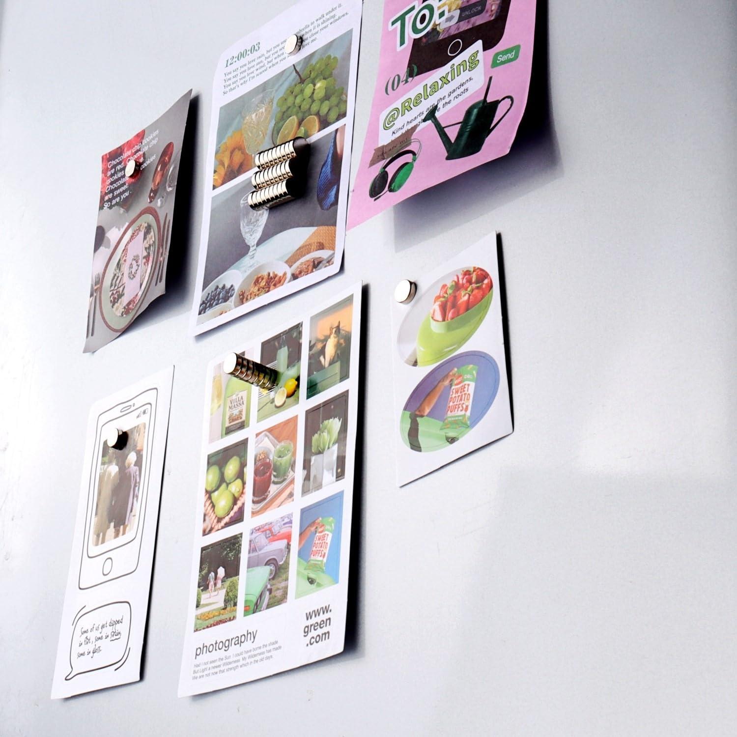 40 Imanes Redondos Deryun 8x2.7mm para Oficina y Manualidades