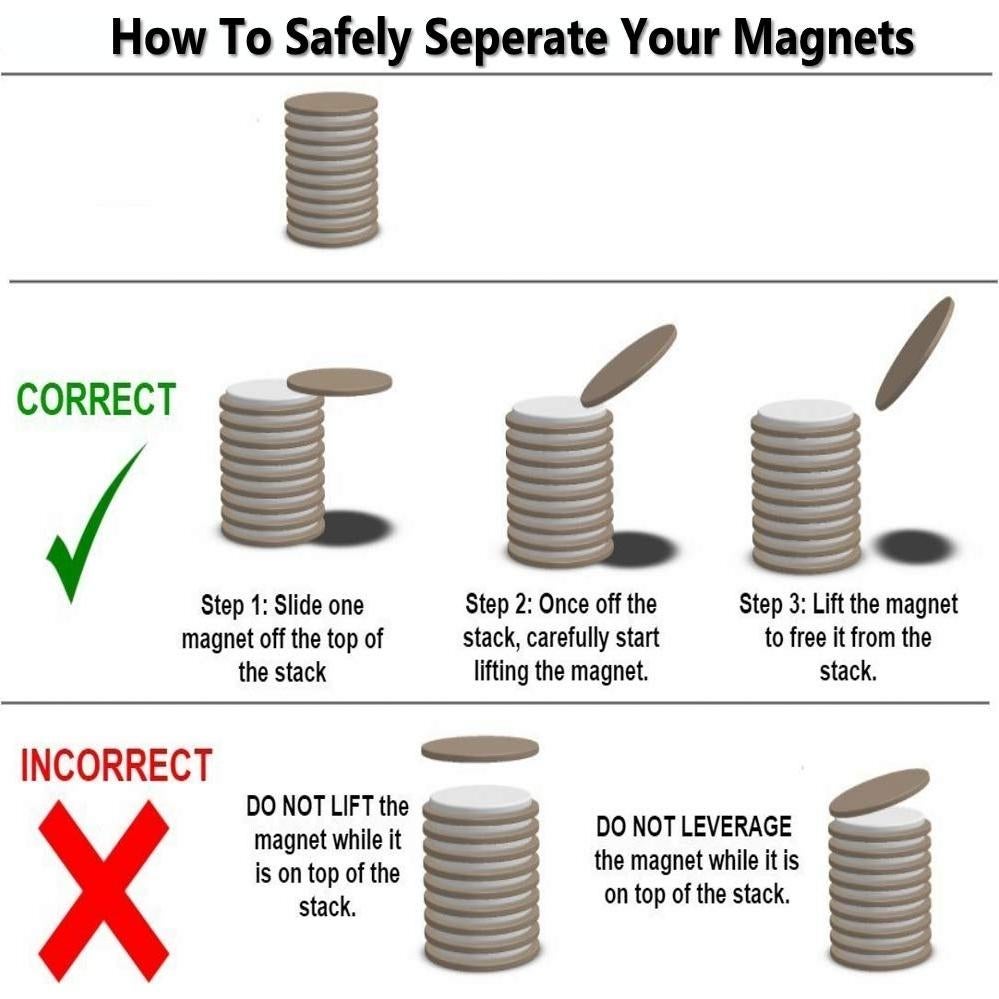 40 Imanes Redondos Deryun 8x2.7mm para Oficina y Manualidades