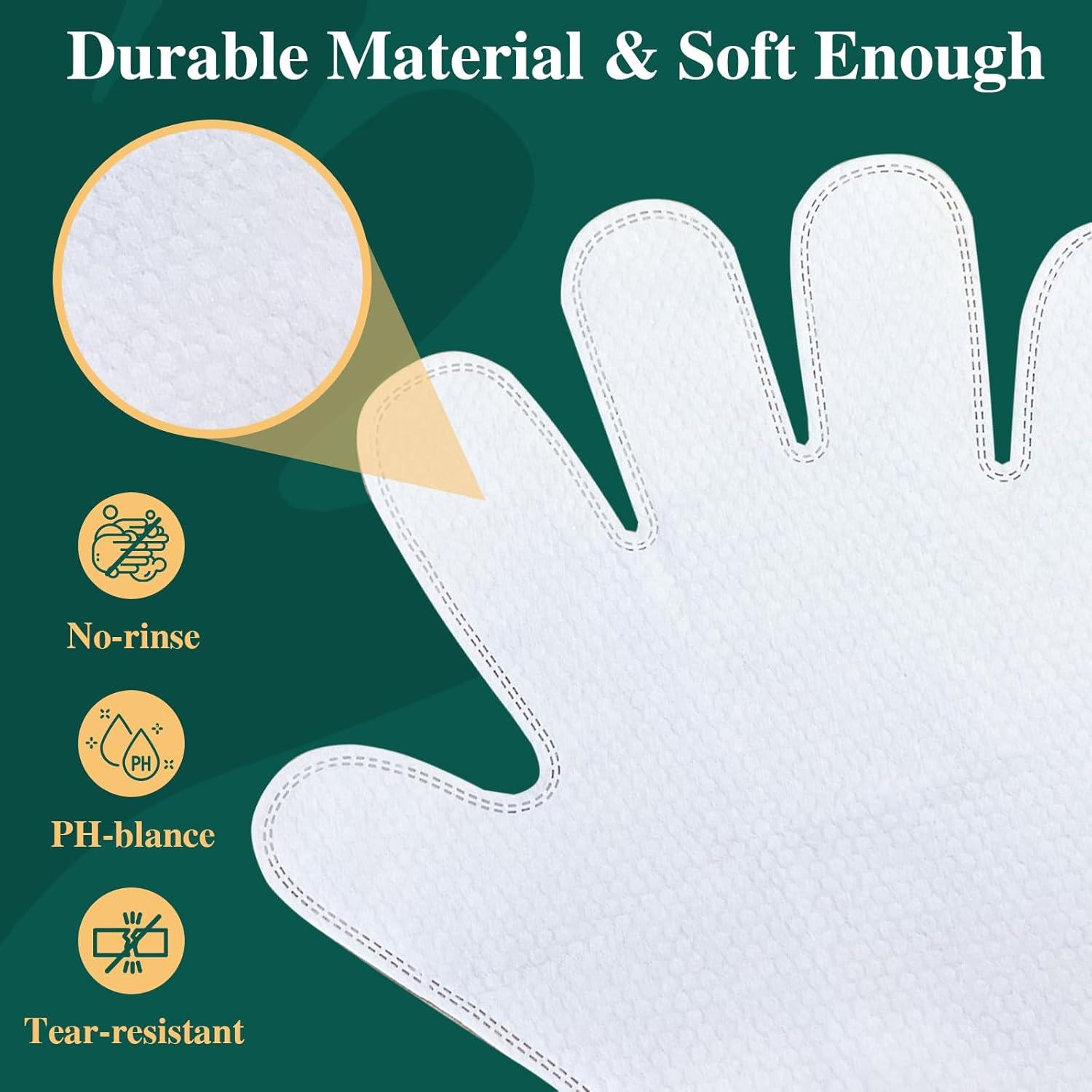 32 Guantes Toallitas para Baño de Mascotas IMMCUTE Sin Fragancia