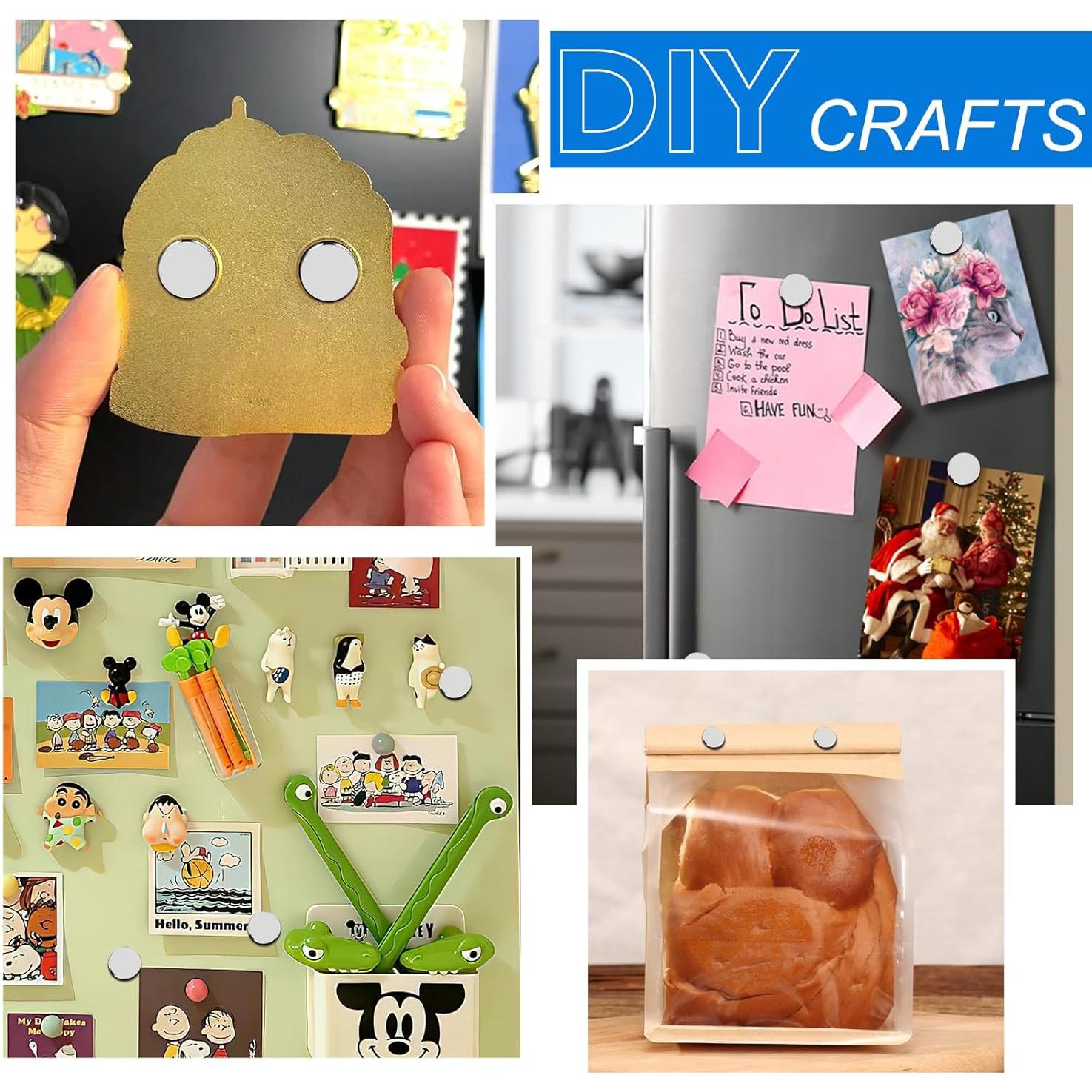 Imanes Neodimio TRYMAG 60Pcs 12x2mm para Oficina y DIY