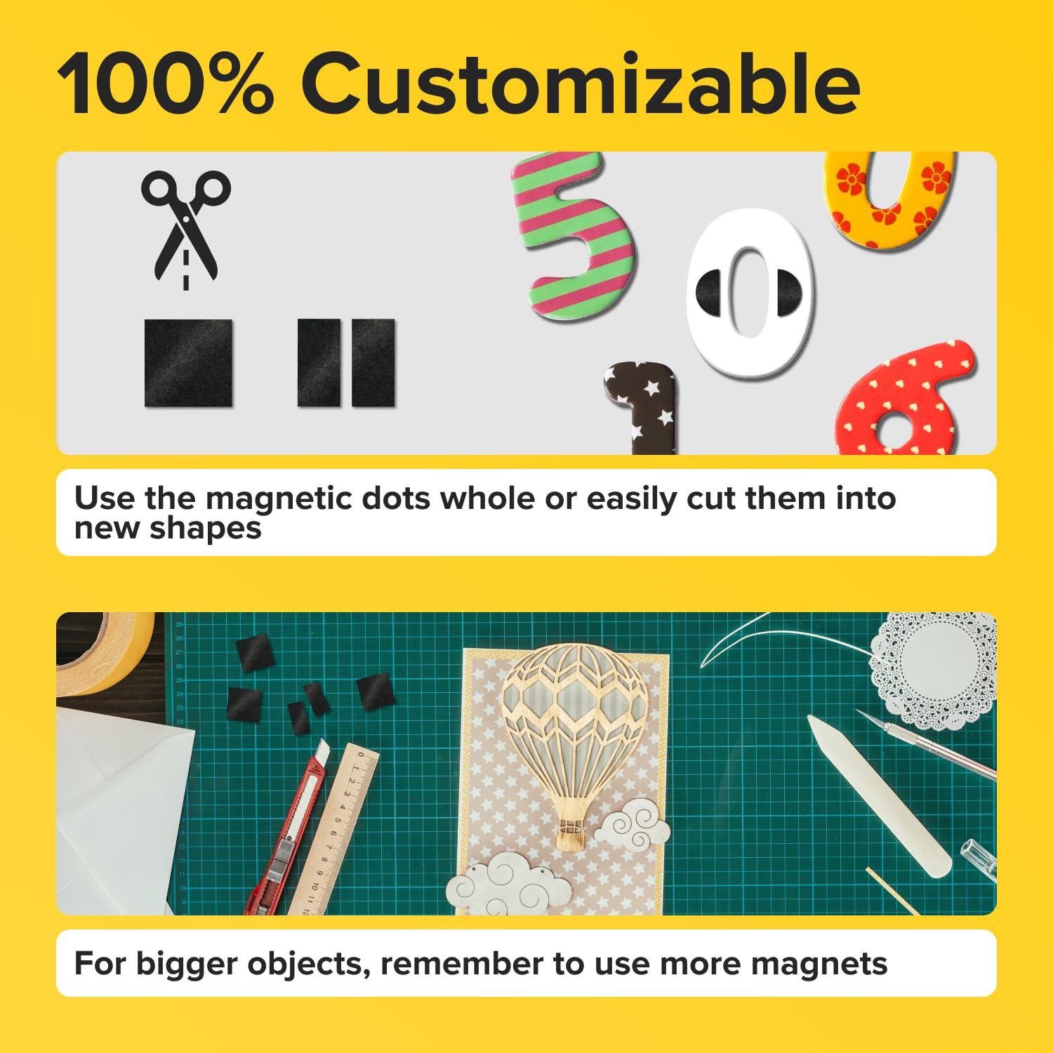 Imanes Adhesivos X-bet 350 pcs 2x2 cm para Manualidades