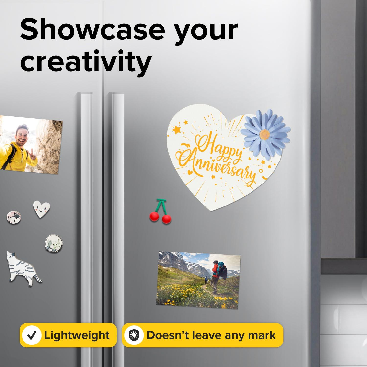 Imanes Adhesivos X-bet 350 pcs 2x2 cm para Manualidades