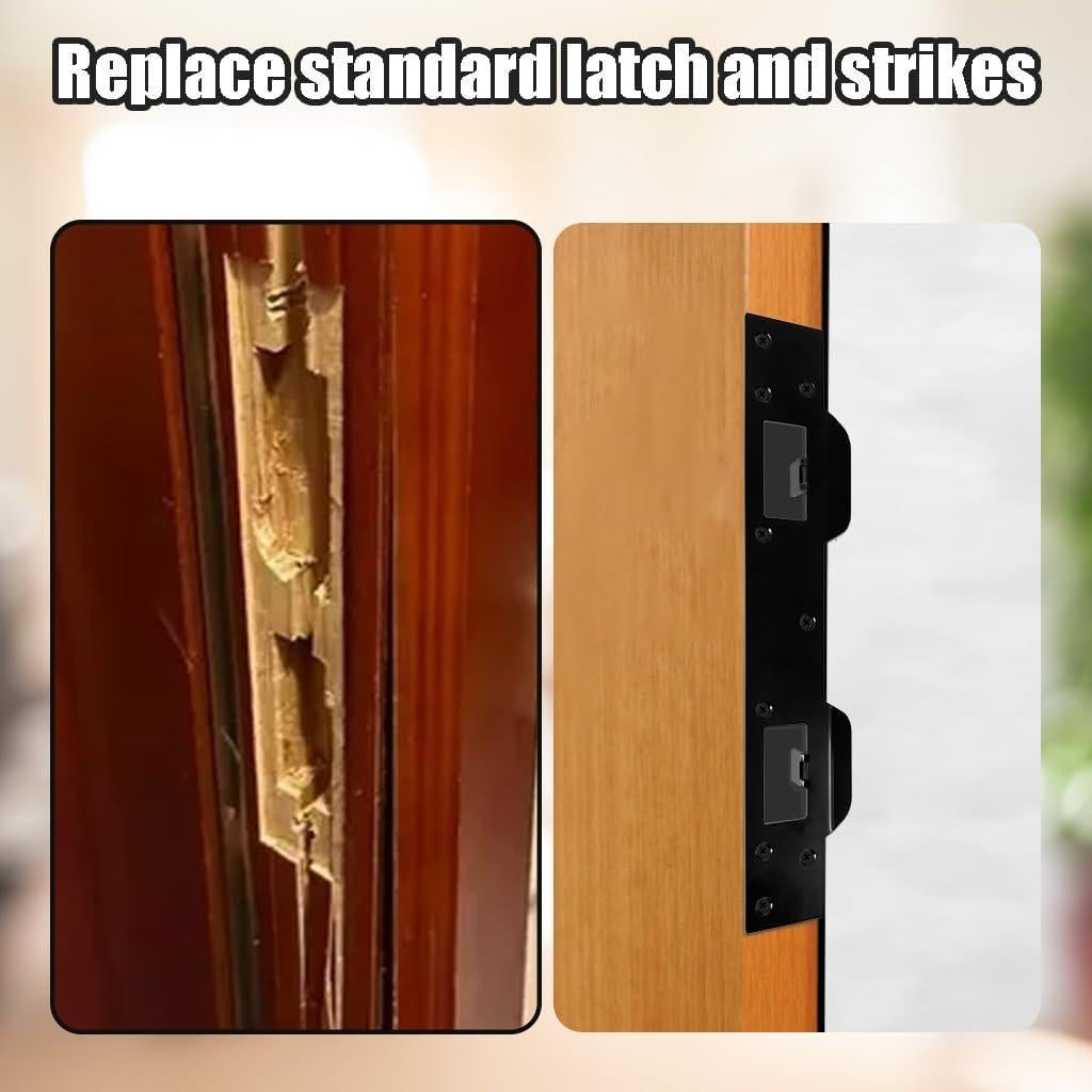 Placa de refuerzo para cerradura Primst - 2 unidades, negro