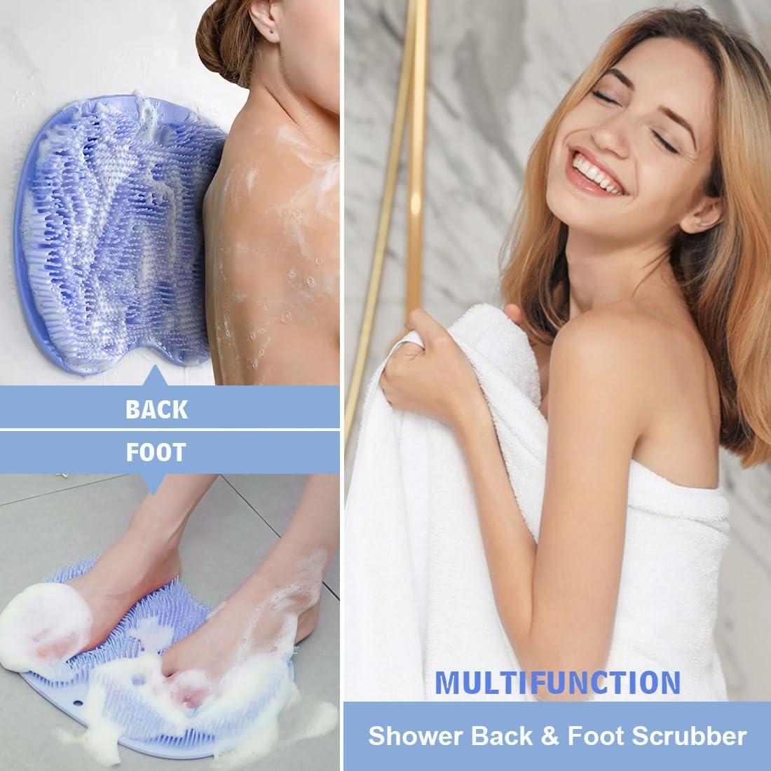 Exfoliador de Espalda y Pies VOPHIA con Ventosas - Silicona L-Azul