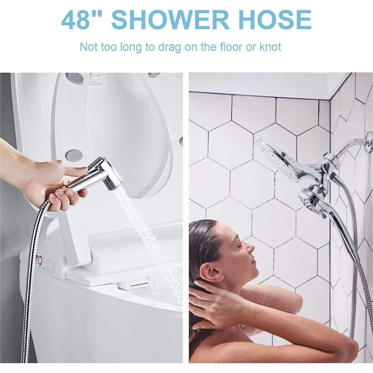 Manguera de Ducha OFFO 121.92 cm Acero Inoxidable Alta Presión