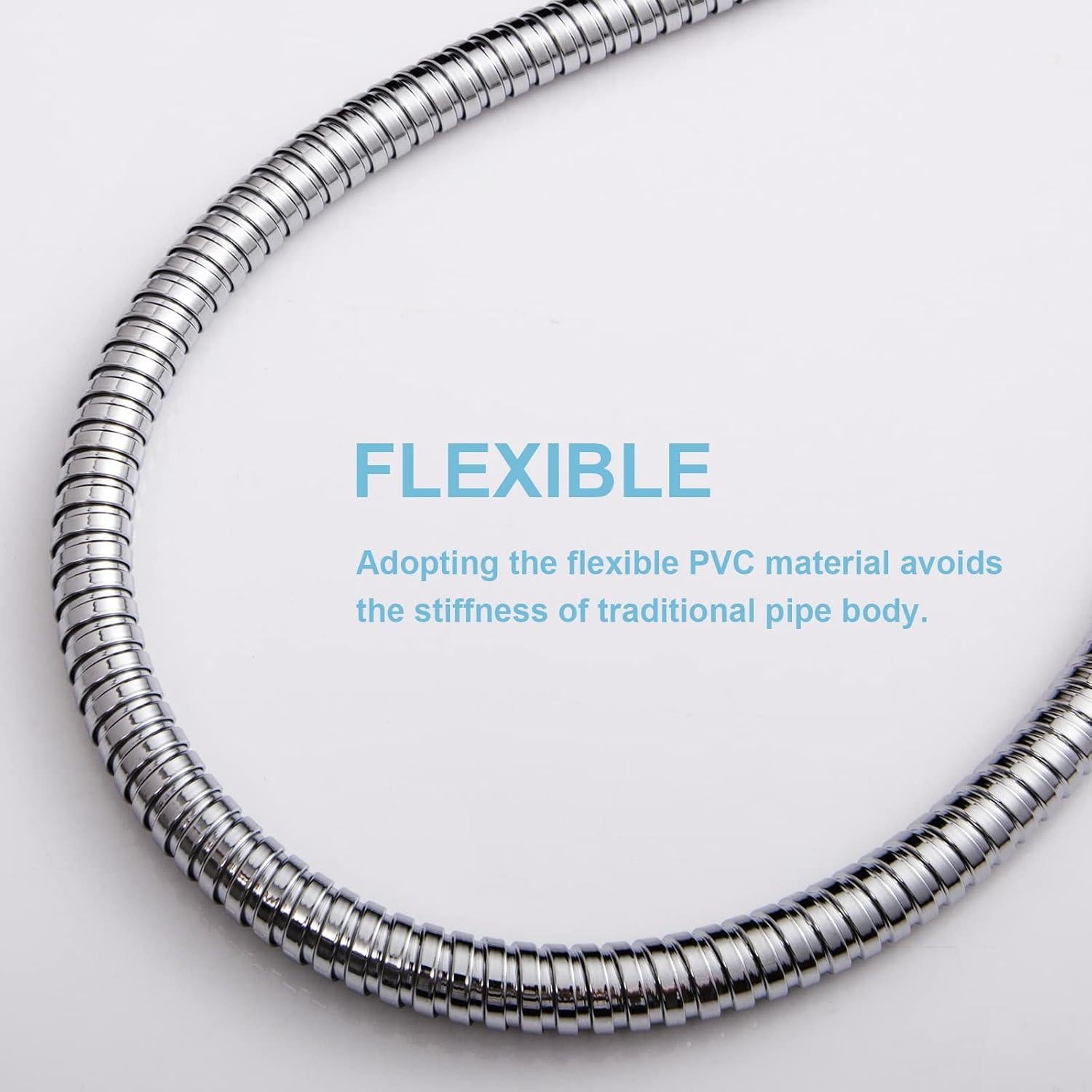 Manguera de Ducha OFFO 121.92 cm Acero Inoxidable Alta Presión