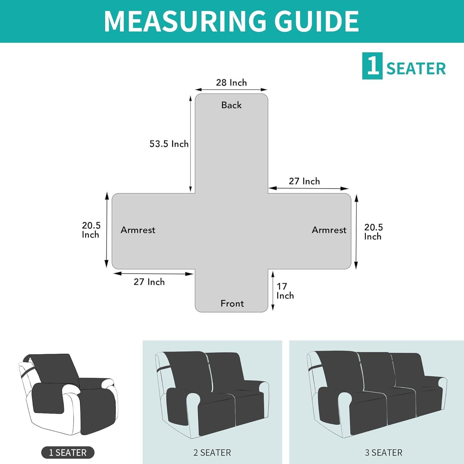 Funda de Sillón Reclinable Grande Easy-Going Impermeable