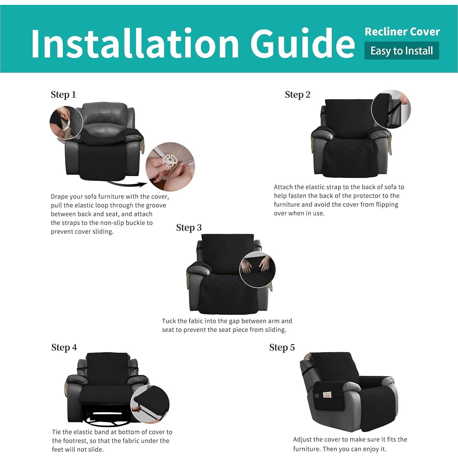 Funda de Sillón Reclinable Grande Easy-Going Impermeable