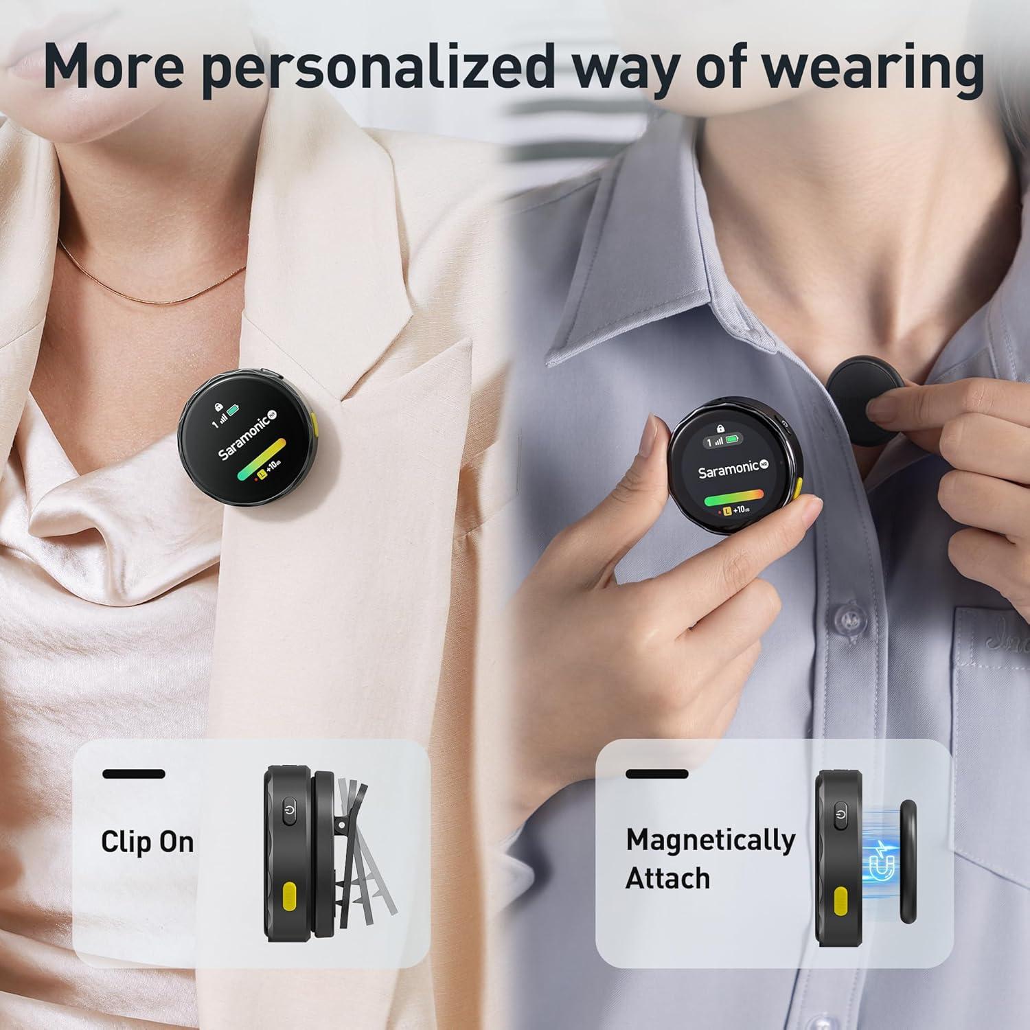 Micrófono Lavalier Inalámbrico Saramonic BlinkMe U2 USB-C y Lightning