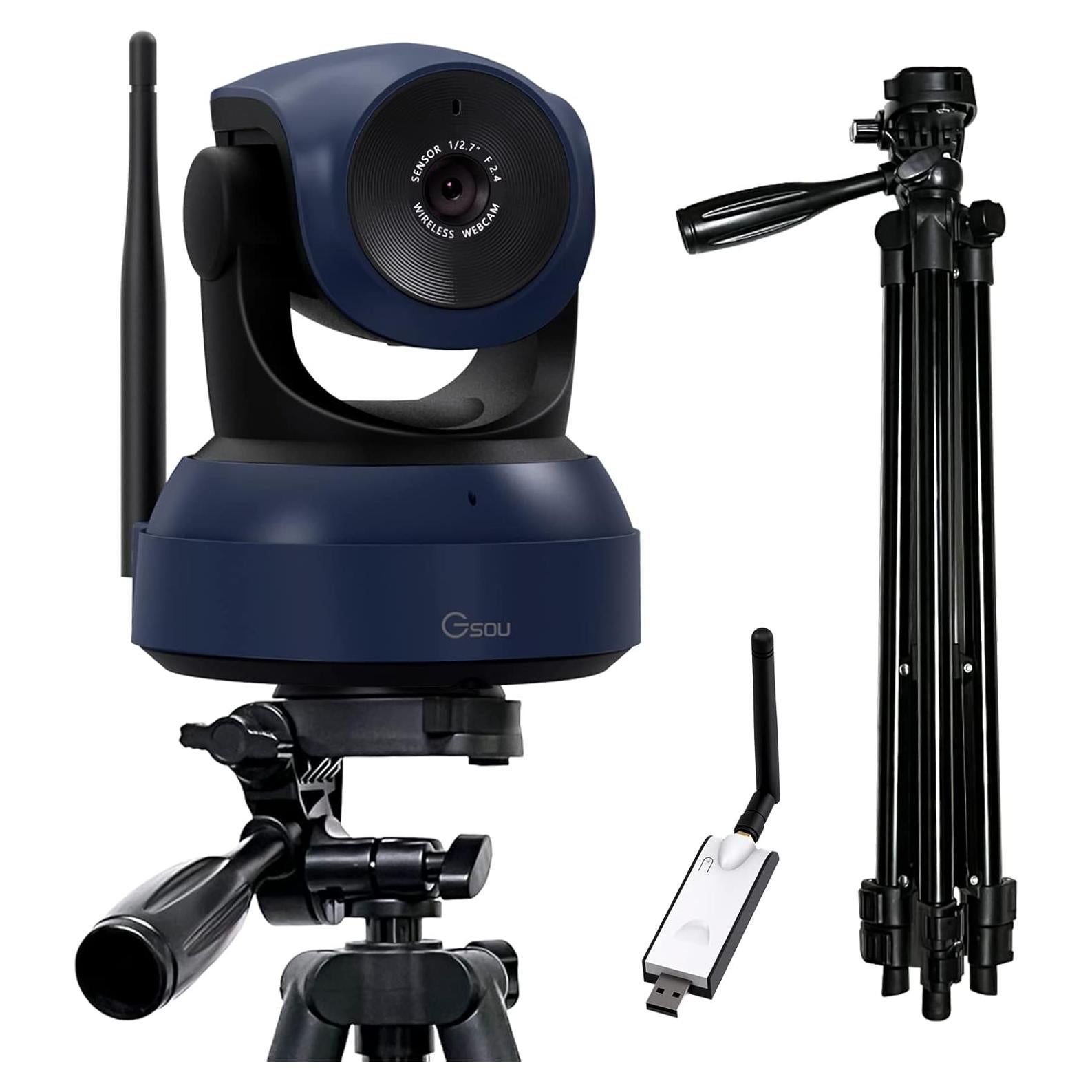 Cámara Web Inalámbrica Gsou W31 1080P HD con Soporte