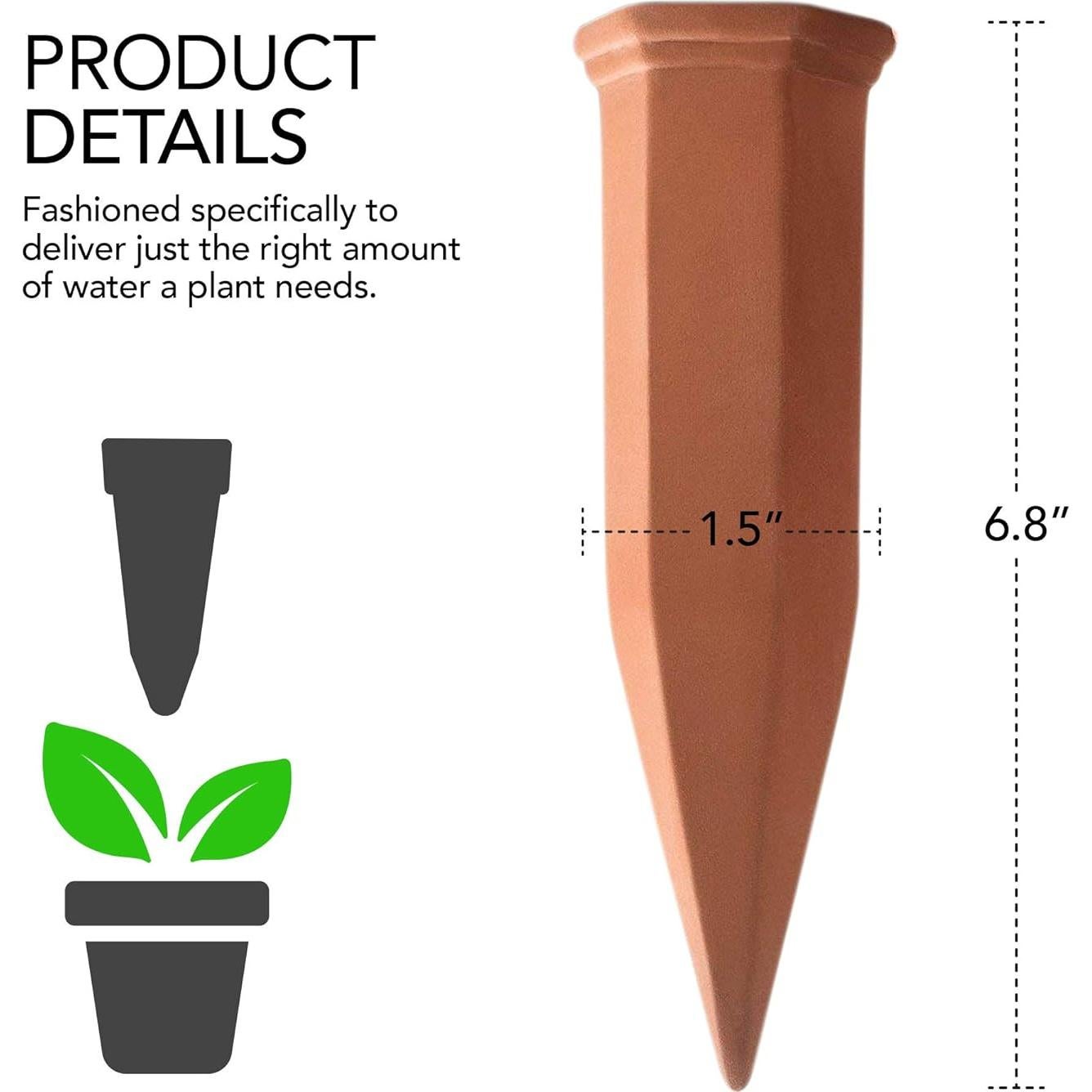 Estacas de Autorriego Modern Innovations 4 Unidades Terracota