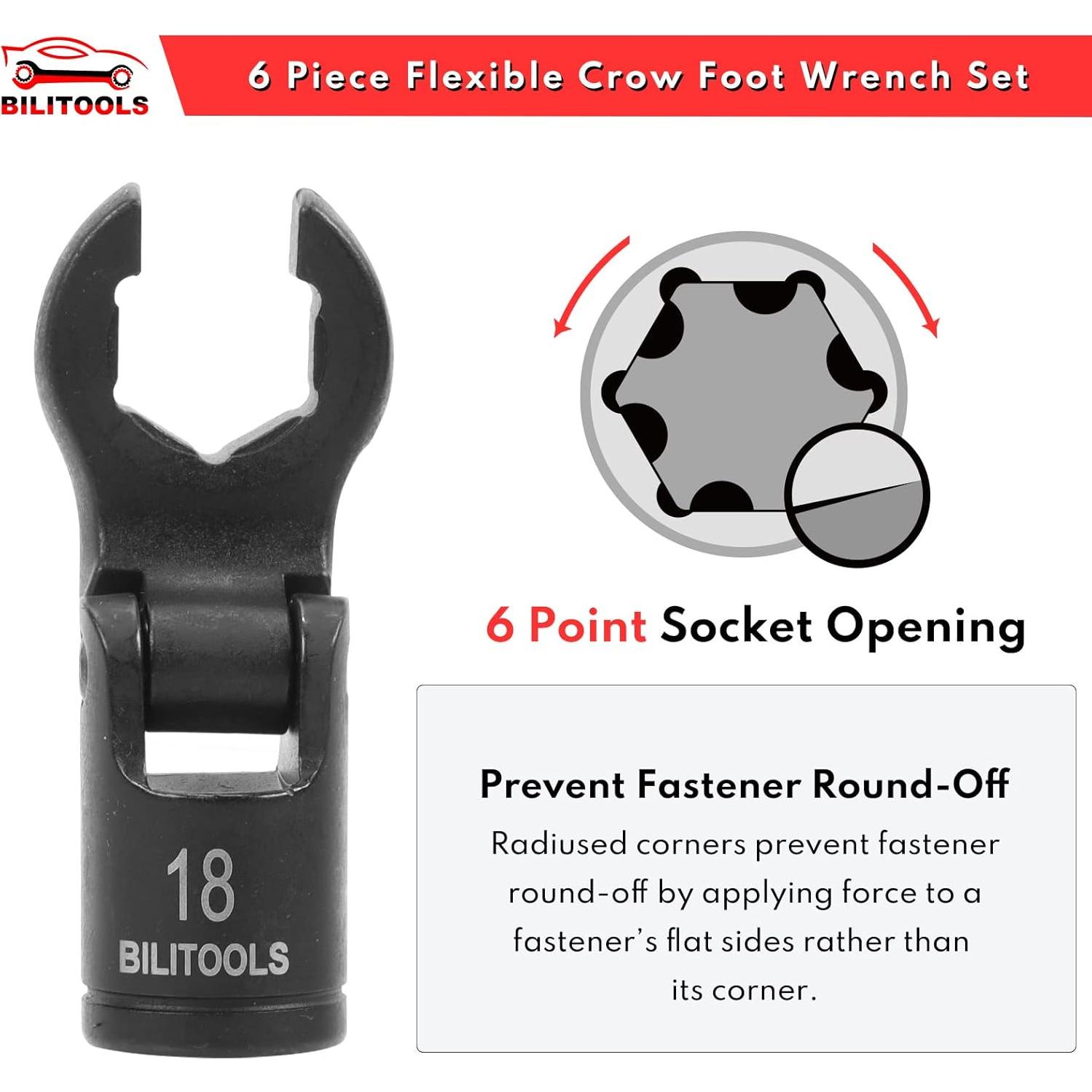 Juego de Llaves Flexibles BILITOOLS 12-19 mm para Tuercas