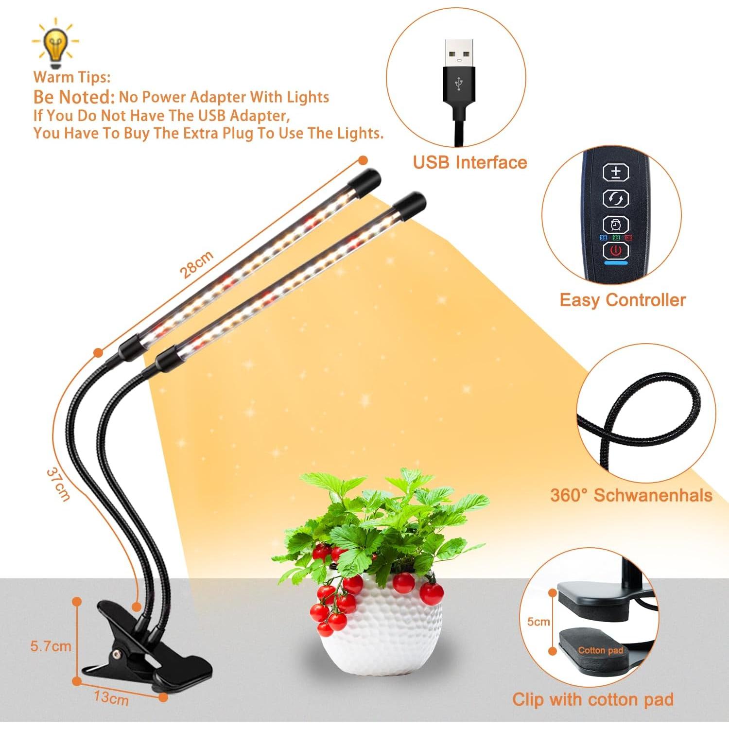 Luces de Crecimiento LED SDOVUERC 120 LEDs Espectro Completo