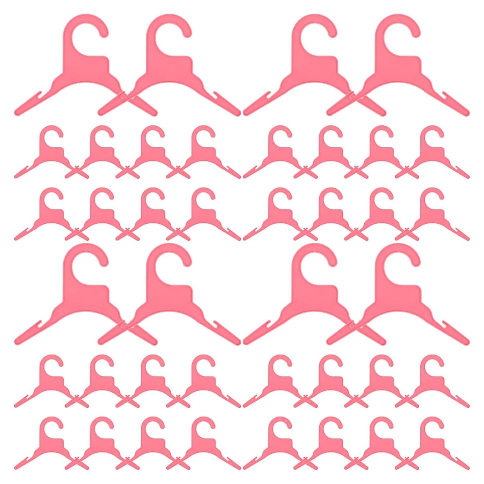 Perchas para Mascotas POPETPOP 40 pcs Plástico Rosa