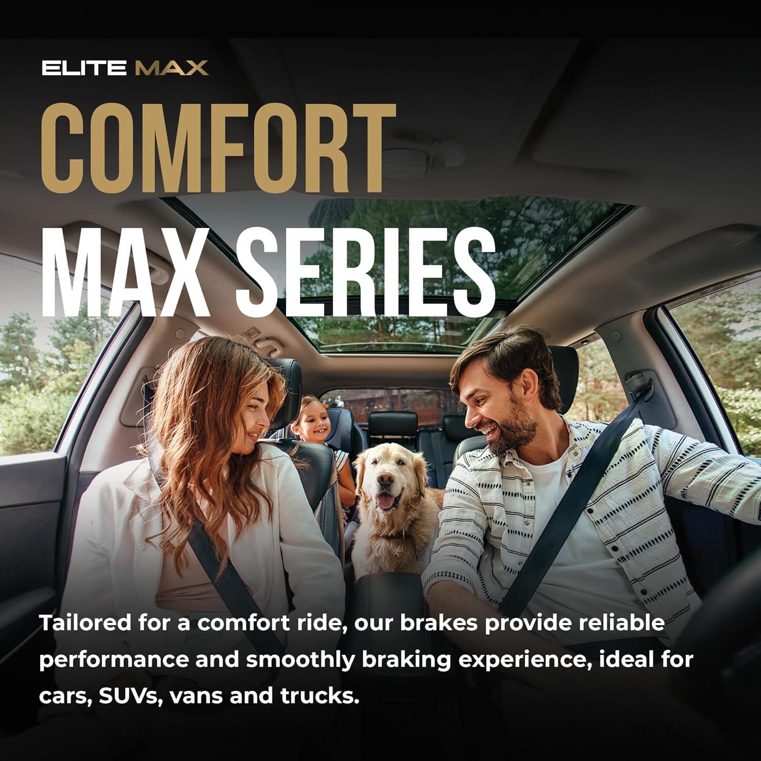 Kit de Frenos Traseros Max Advanced Brakes ComfortMax para Toyota Camry/Avalon 2012-2017