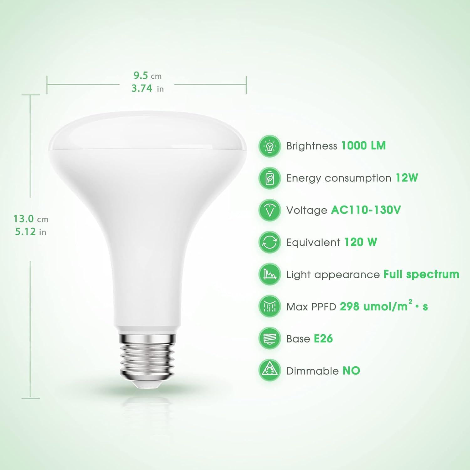 Bombilla LED de Crecimiento Briignite BR30 12W Espectro Completo