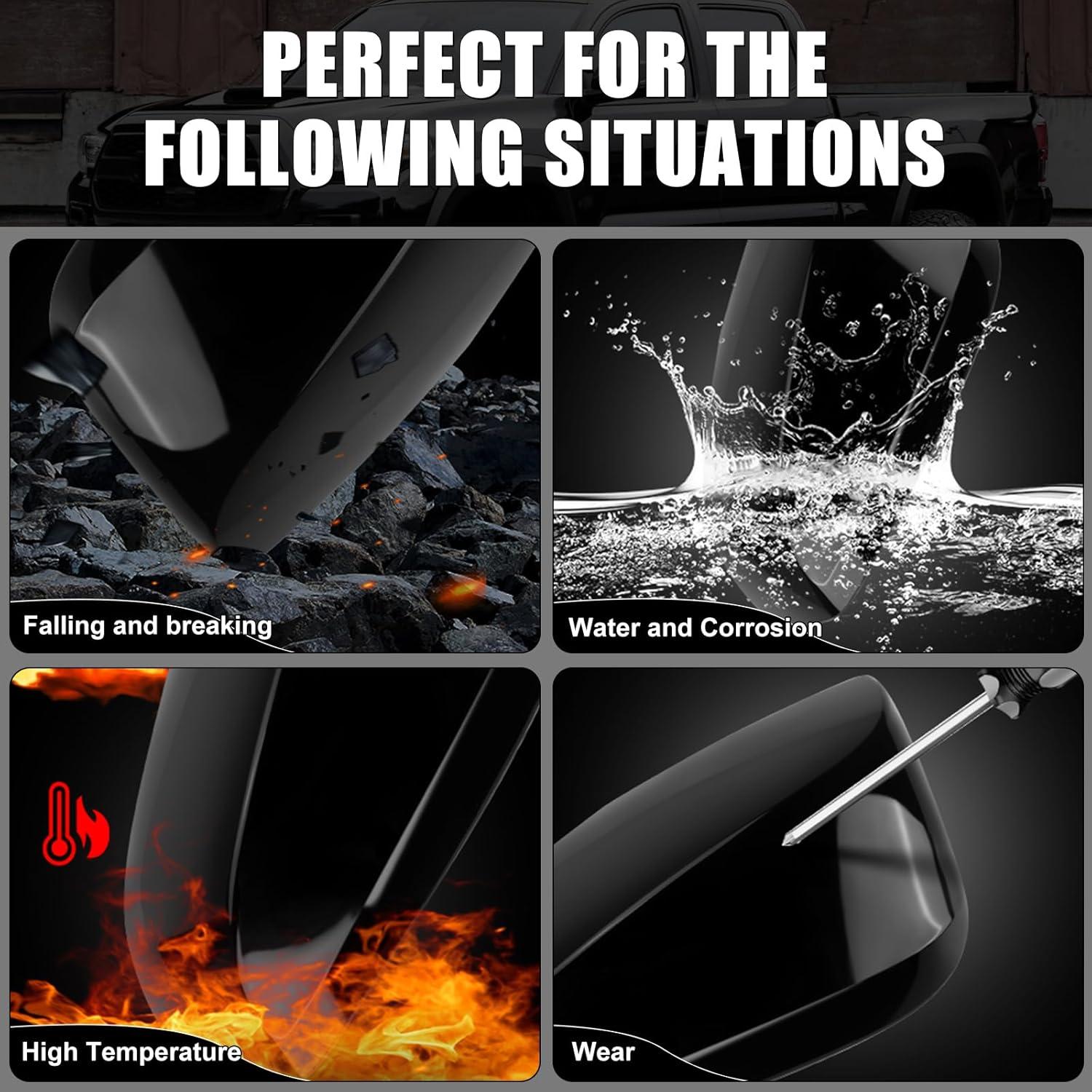 Cubierta de Espejo Sportuli Negra Brillante para Toyota RAV4 2019-2025