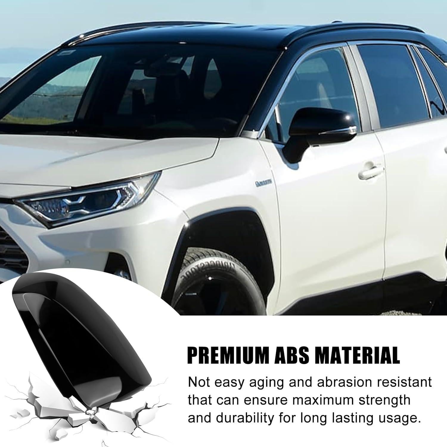 Cubierta de Espejo Sportuli Negra Brillante para Toyota RAV4 2019-2025