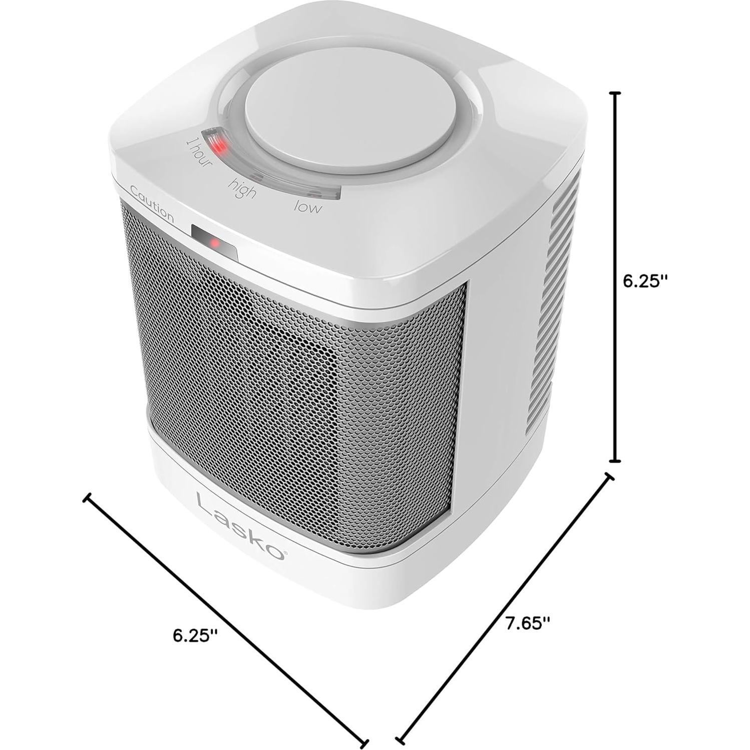Calentador de Cerámica Lasko CD08200 Portátil 1500W Blanco