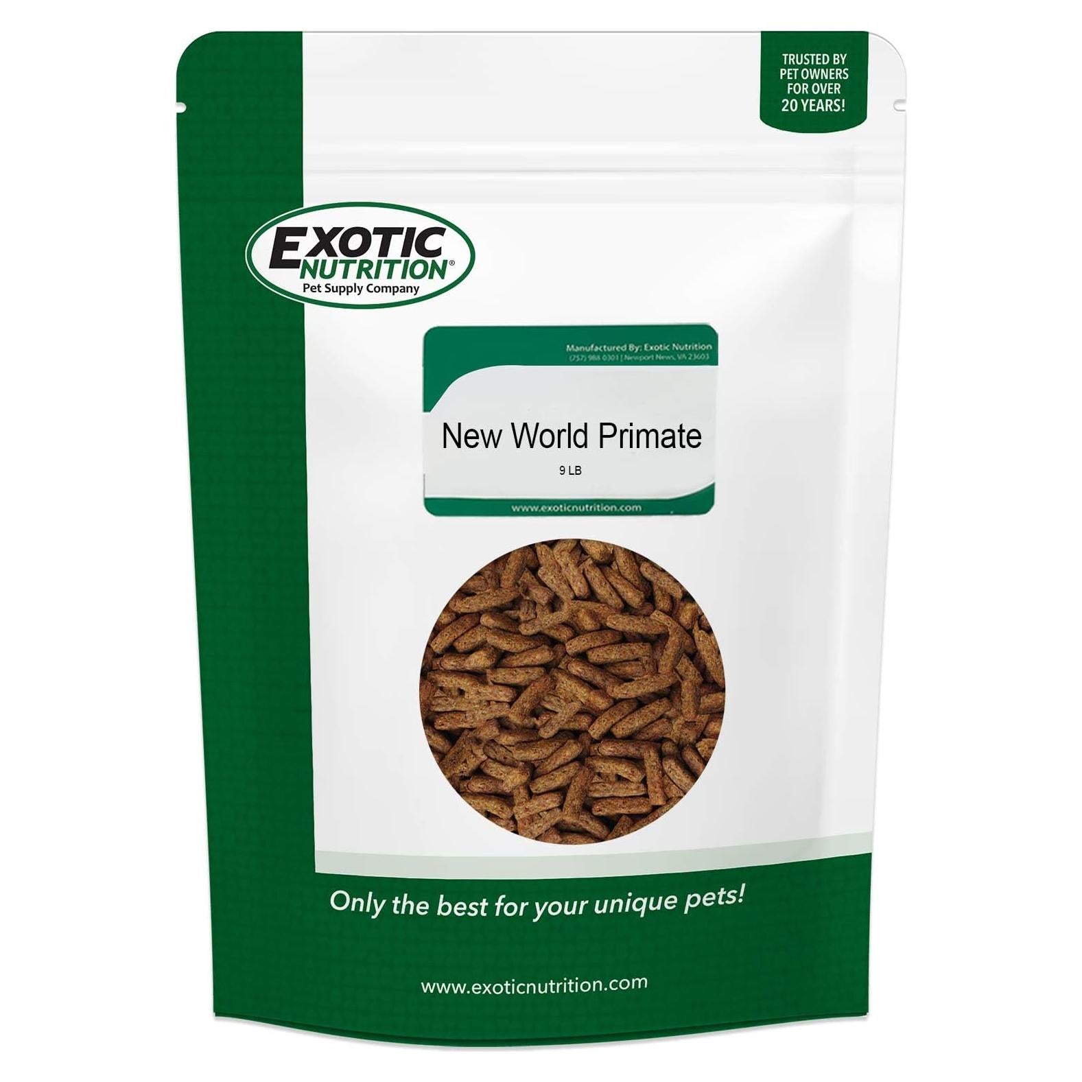 Dieta para Primates del Nuevo Mundo Exotic Nutrition 4.08 kg