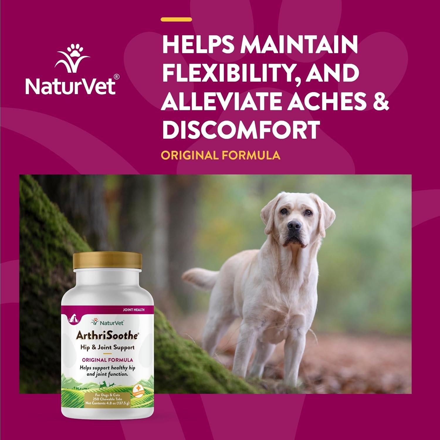 Suplemento NaturVet ArthriSoothe para Caderas y Articulaciones 250 Ct