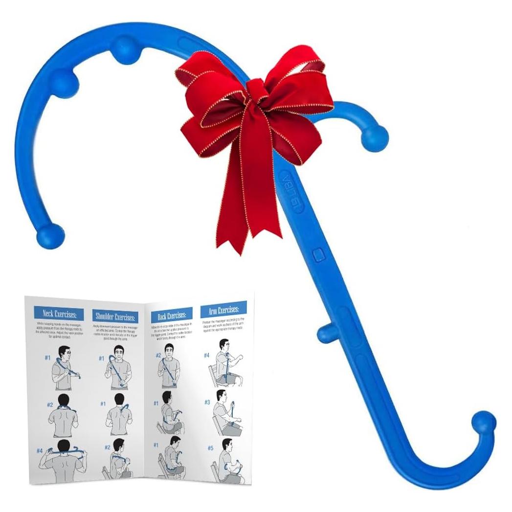 Masajeador de Espalda y Cuello LiBa - Alivio de Dolor Azul