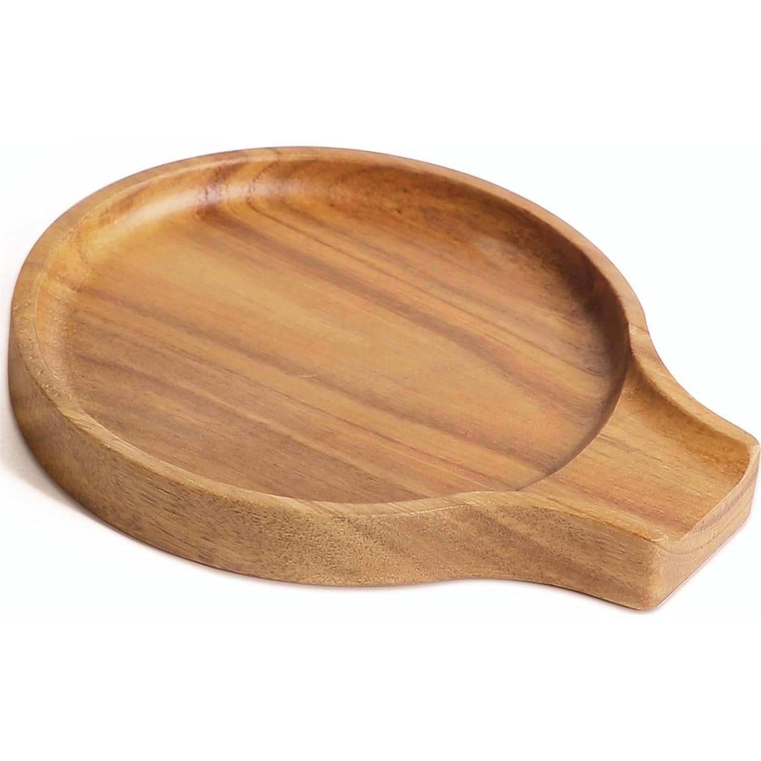 Soporte de Cuchara de Madera de Acacia LBEMEY Antideslizante
