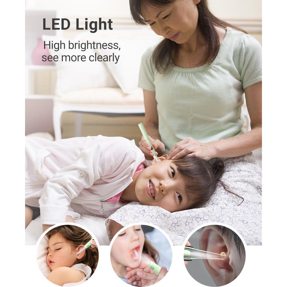 Juego de Herramientas de Limpieza de Oídos TEYIYES con Luz LED