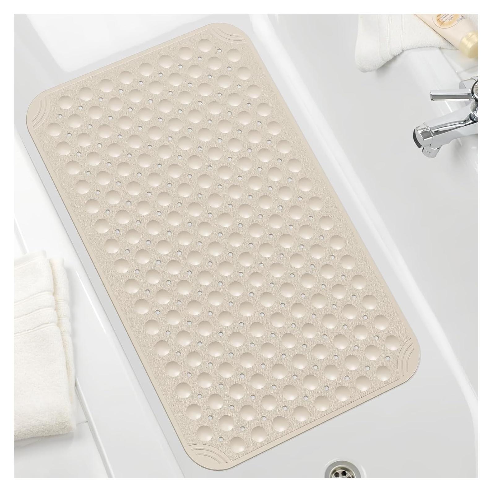 Tapete de Baño Antideslizante OTHWAY 79x48cm TPE Albaricoque