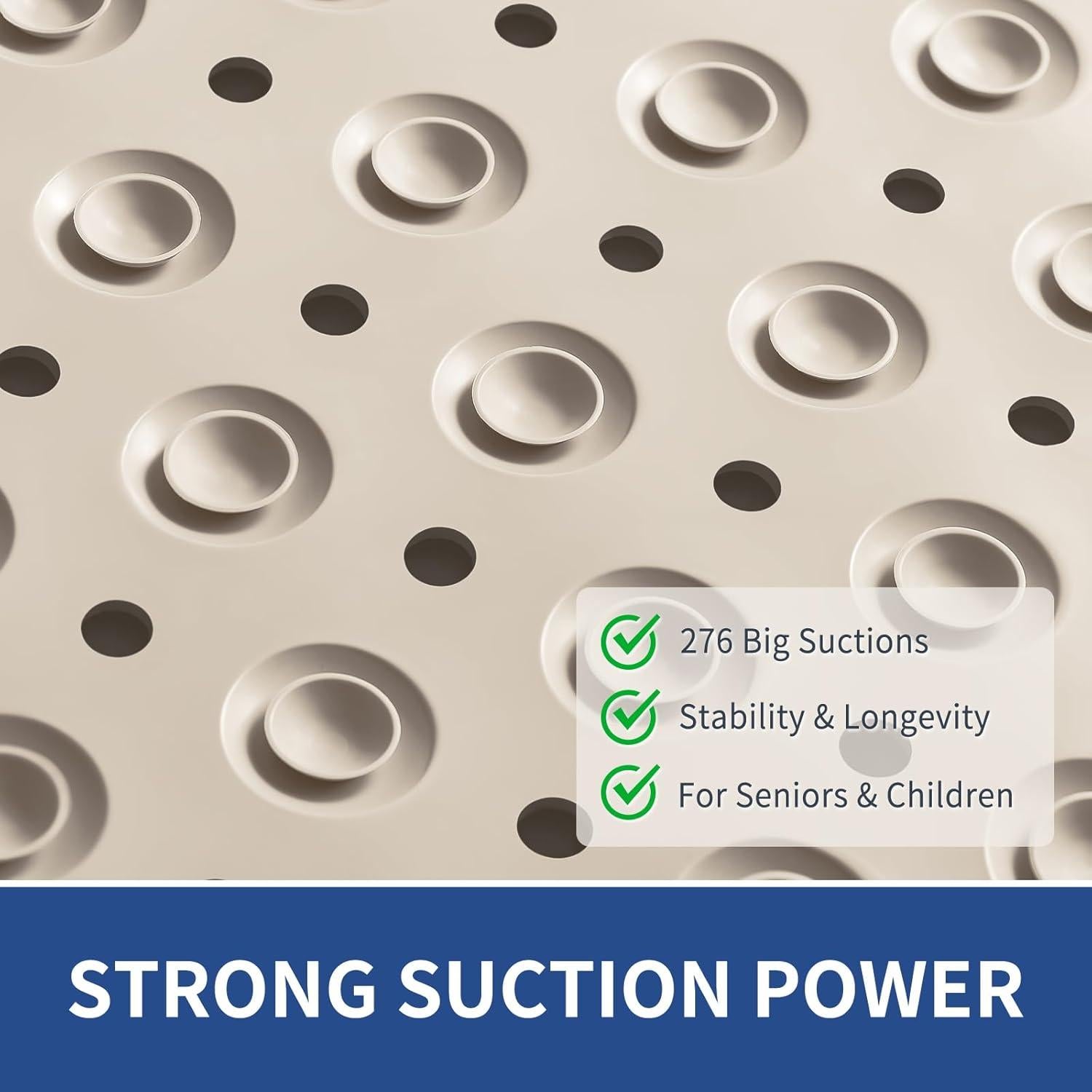 Tapete de Baño Antideslizante OTHWAY 79x48cm TPE Albaricoque