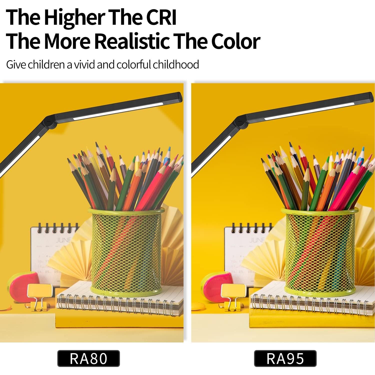 Lámpara de Escritorio LED Micomlan con Abrazadera y Luz Doble