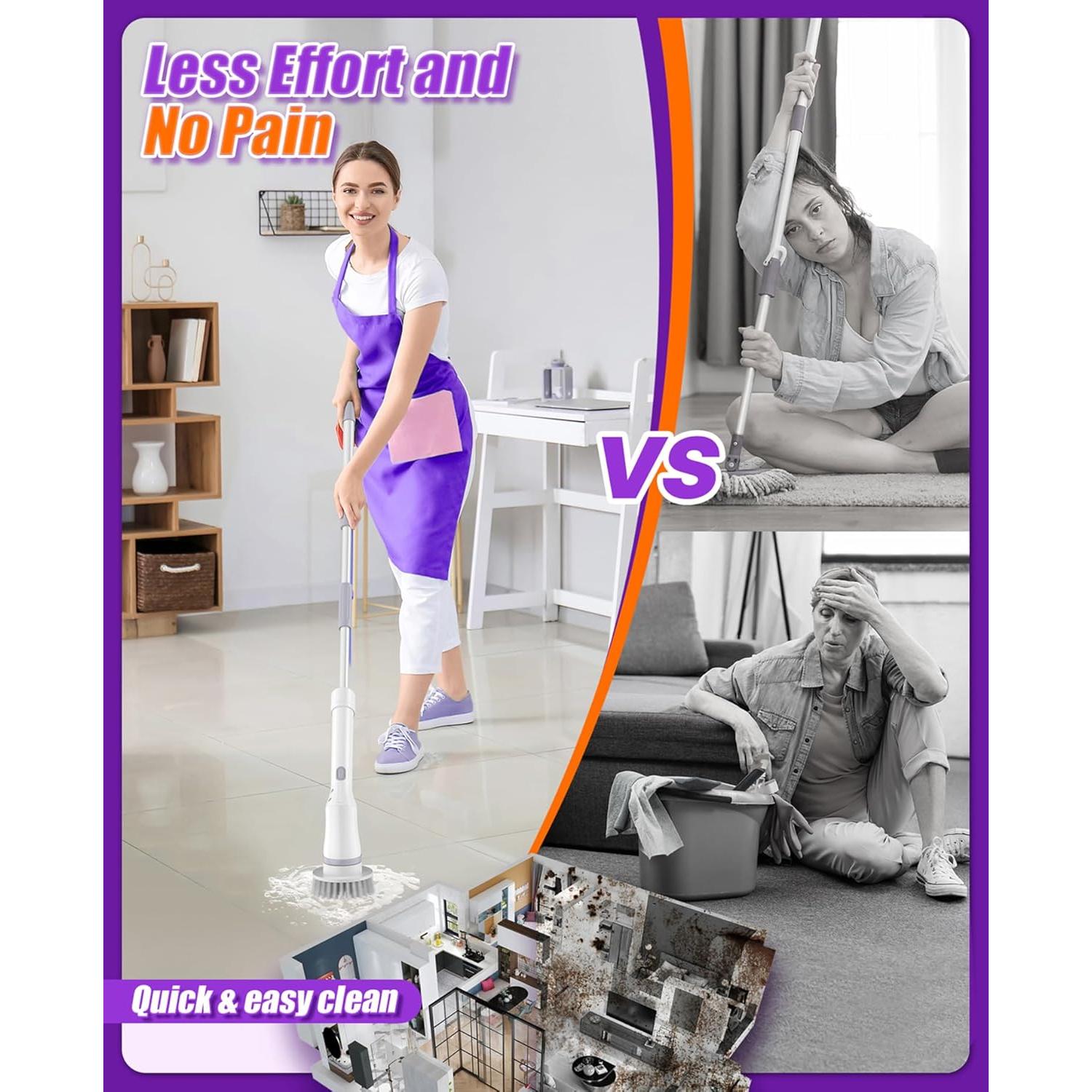 Limpiador Eléctrico de Ducha NBONEBS DS-258 Inalámbrico